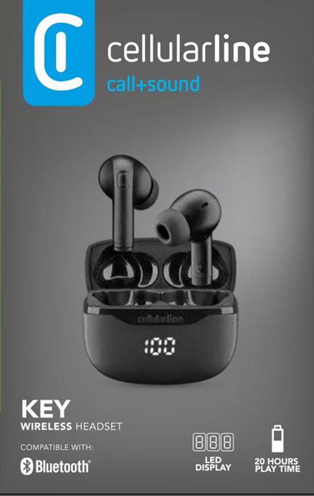 Immagine del prodotto CELLULARLINE - Auricolare TWS KEY-Nero