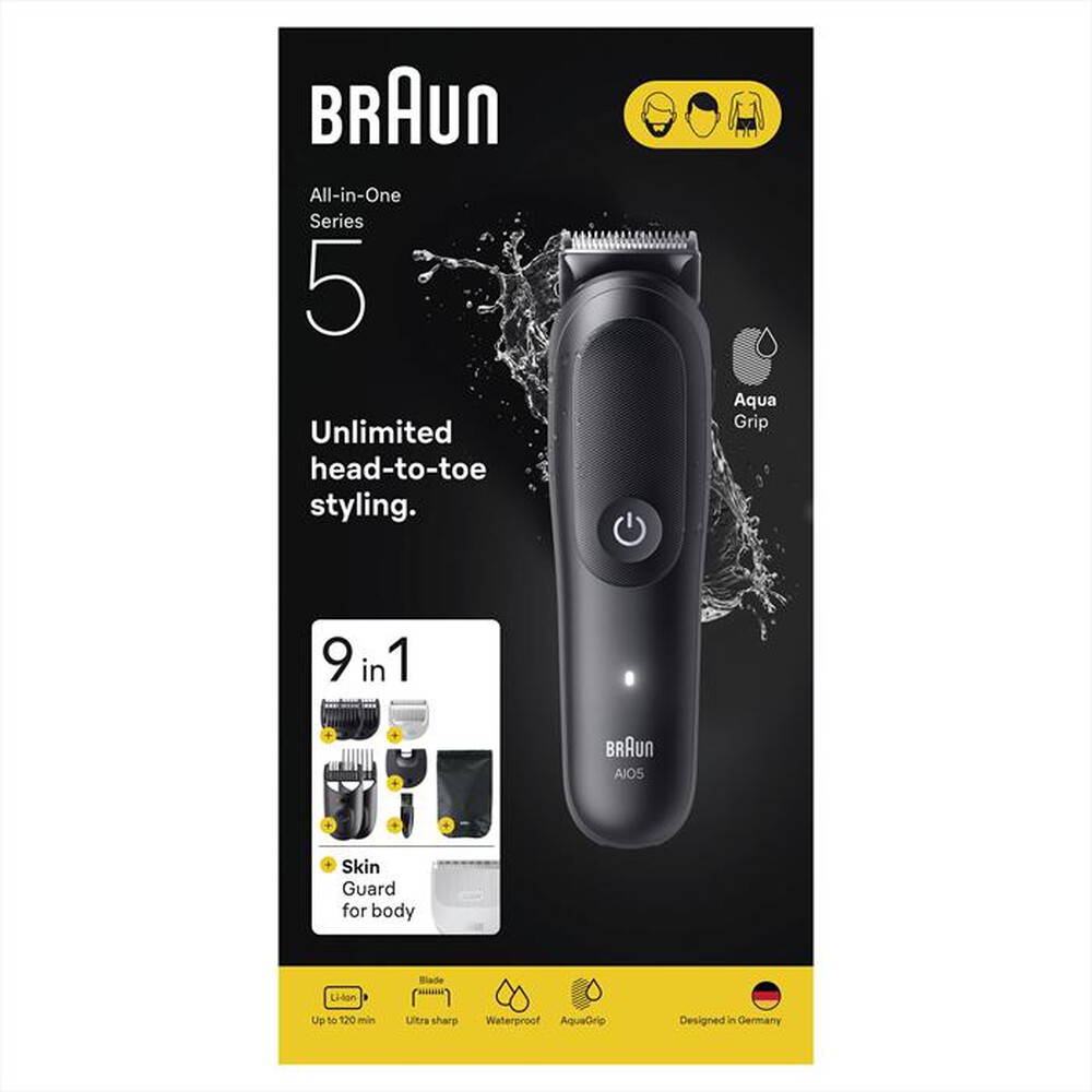 "BRAUN - Rasoio AIO 5540-NERO"
