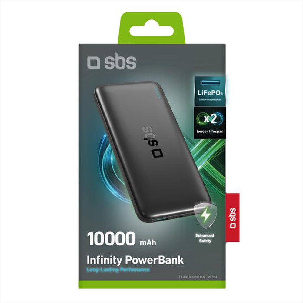 Immagine del prodotto SBS - Power Bank TTBB10000PO4K-Nero