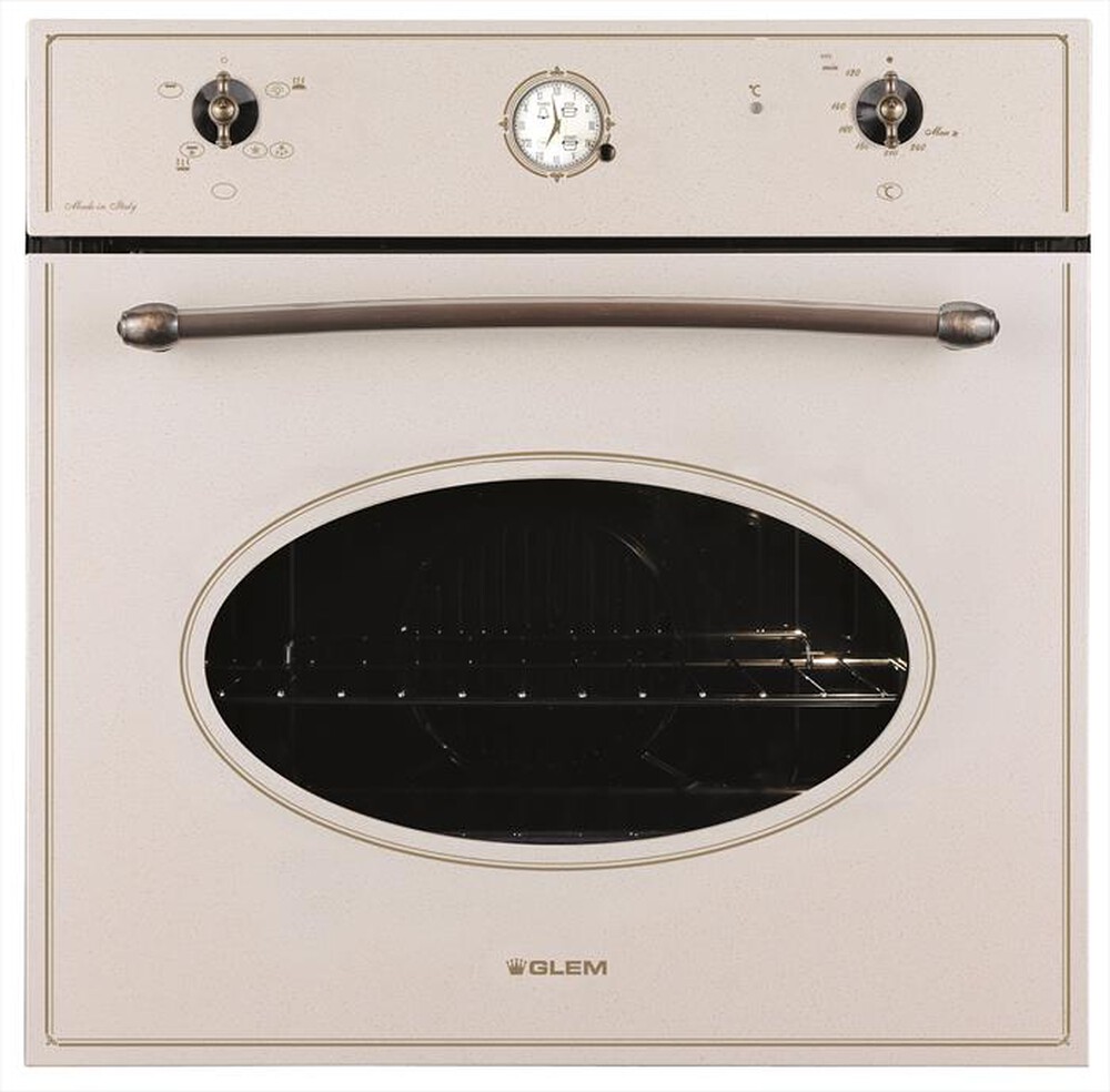 "GLEM GAS - Forno incasso elettrico + gas GFTV25SA-S2 Classe A-Sabbia"