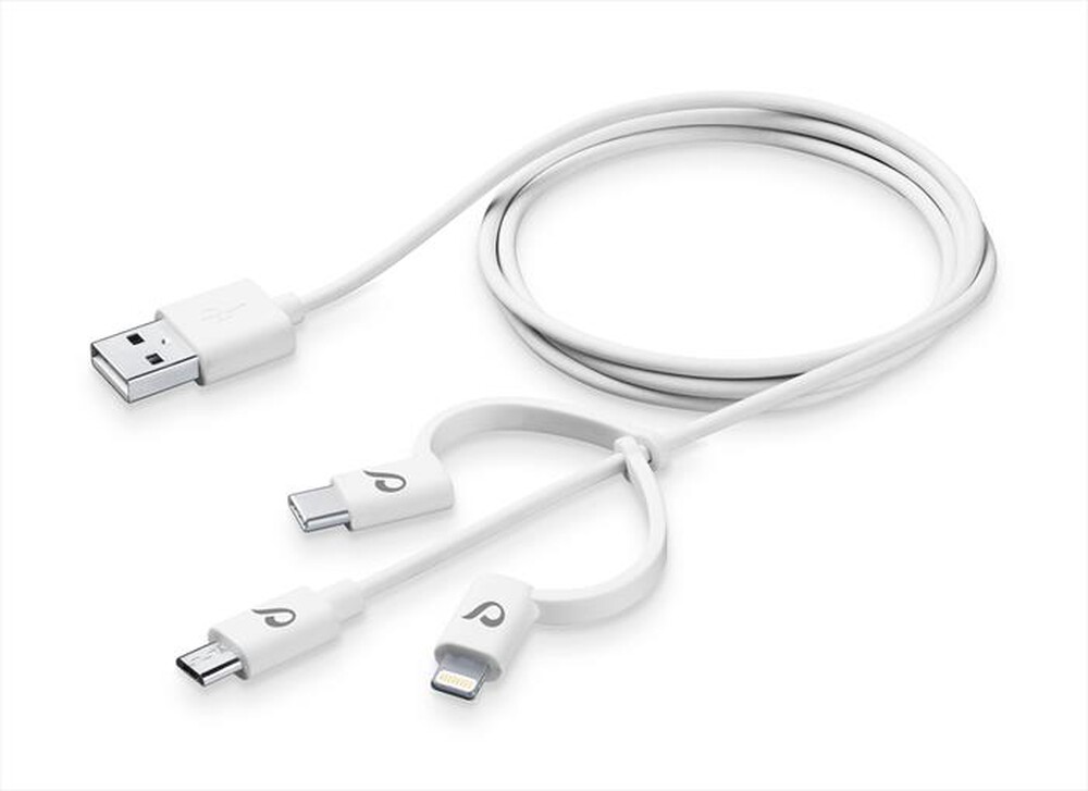 "CELLULARLINE - USBDATA3IN1MFITYCW-Bianco"