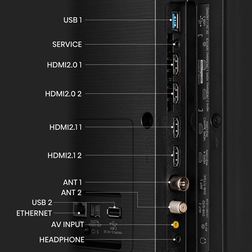 Immagine del prodotto HISENSE - Smart TV MINI LED UHD 4K 65" 65U79KQ-Metal Dark Grey