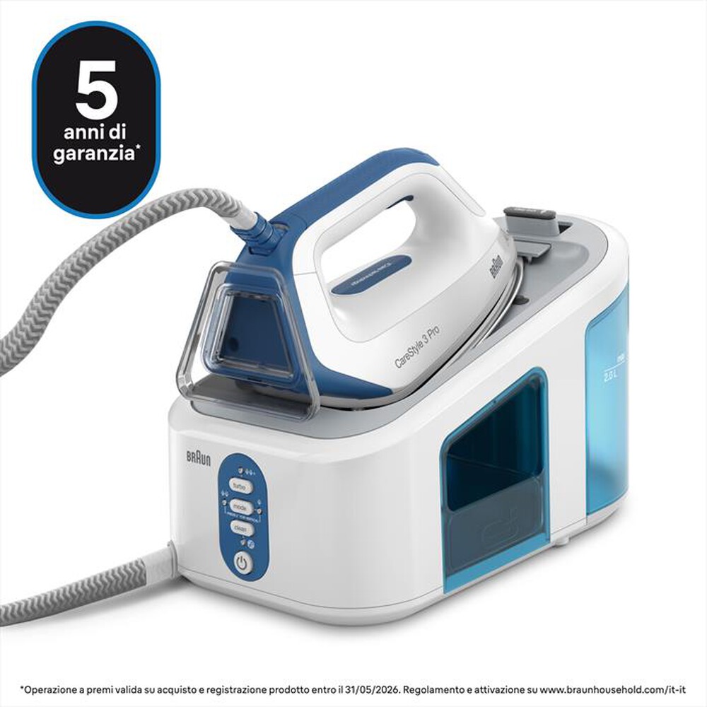 Immagine del prodotto BRAUN - SISTEMA STIRANTE CARESTYLE 3 PRO IS3157BL-BIANCO BLU