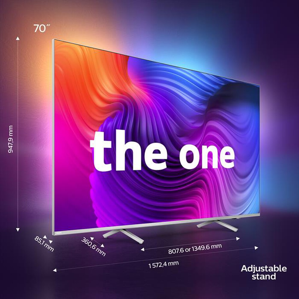 "PHILIPS - SMART TV AMBILIGHT THE ONE 4K 70\" 70PUS8506/12-Silver"