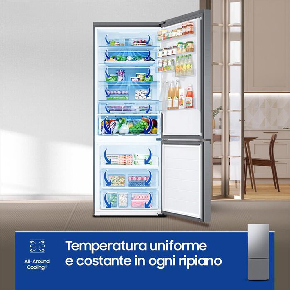"SAMSUNG - Frigorifero combinato RB53DG703DS9EF ClasseD 538lt-METAL INOX"