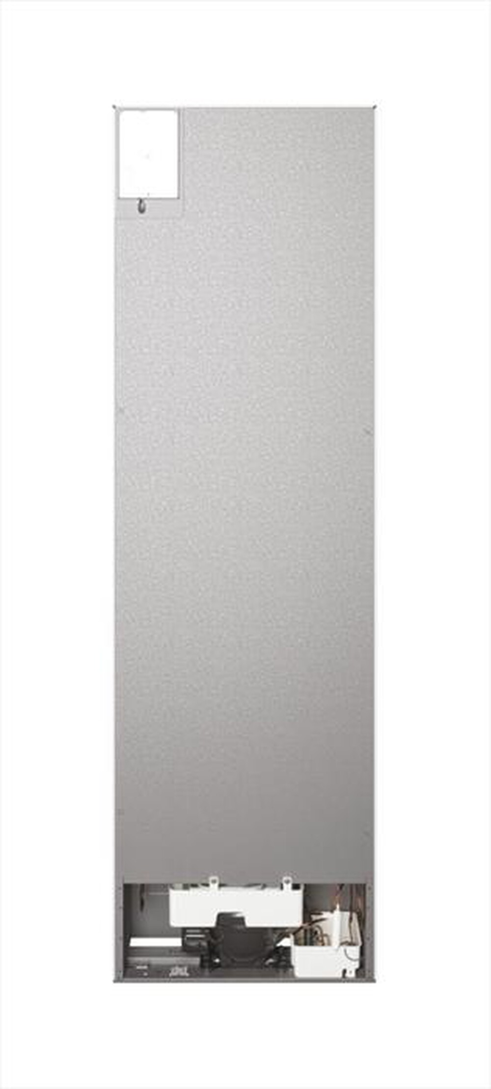 "CANDY - Frigorifero combinato CCE4T620EX Classe E 377 lt-Argento"