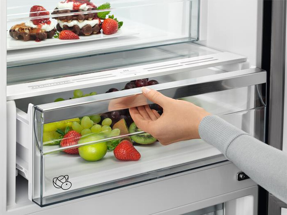 Immagine del prodotto AEG - Frigorifero combinato RCB736E5MB Classe E 379lt-Acciaio inox nero