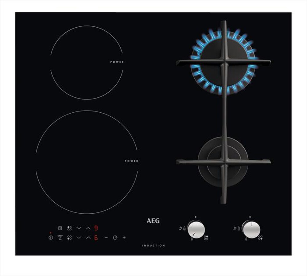 "AEG - Piano cottura misto BN071436DH-Vetroceramica nera"