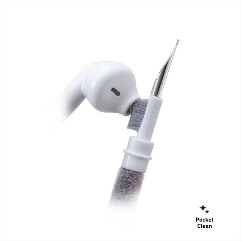 "SBS - Kit di pulizia 3 in 1 per auricolari TEEARCLEANSET-Bianco"