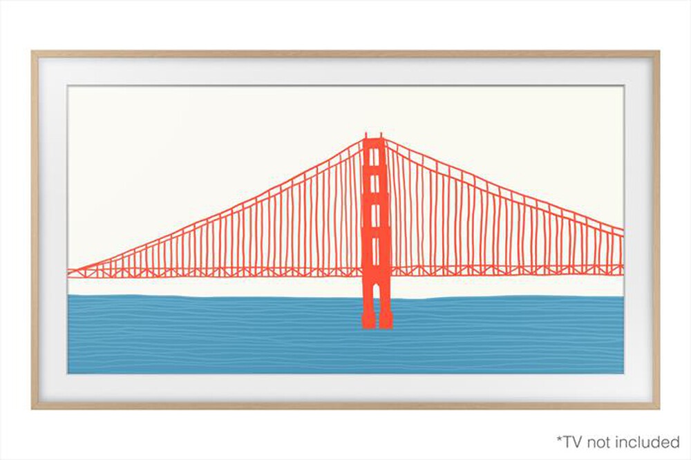 "SAMSUNG - Cornice The Frame VG-SCFA85TKBXC-Teak Modern"