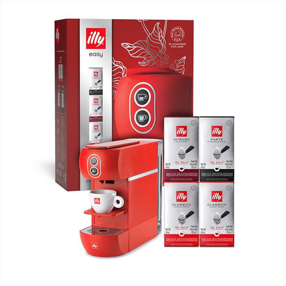 "ILLY - Macchina da caffè EASY CHRISTMAS BOX-Rosso"