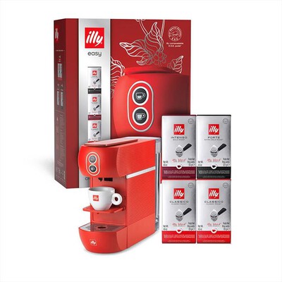 ILLY - Macchina da caffè EASY CHRISTMAS BOX-Rosso