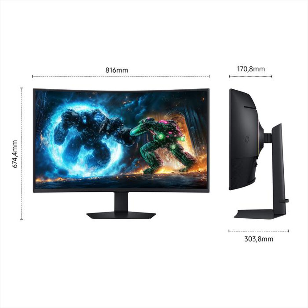 Immagine del prodotto SAMSUNG - MONITOR GAMING ODYSSEY G7 - G75F DA 37" UHD CURVO-Black