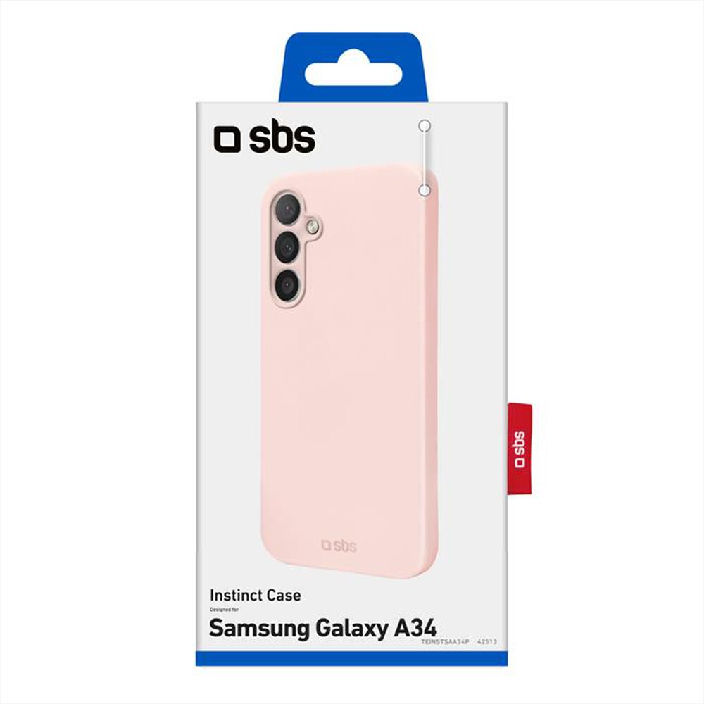 "SBS - Cover TEINSTSAA34P per Samsung A34-Rosa"