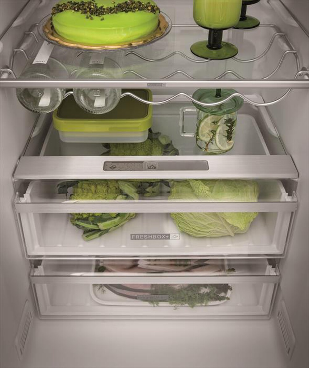 "WHIRLPOOL - Frigorifero combinato W7 831T MX Classe D 378lt-MIRROR INOX"