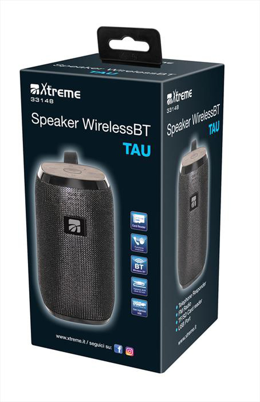 Immagine del prodotto XTREME - SPEAKER WIRELESS BT TAU-NERO