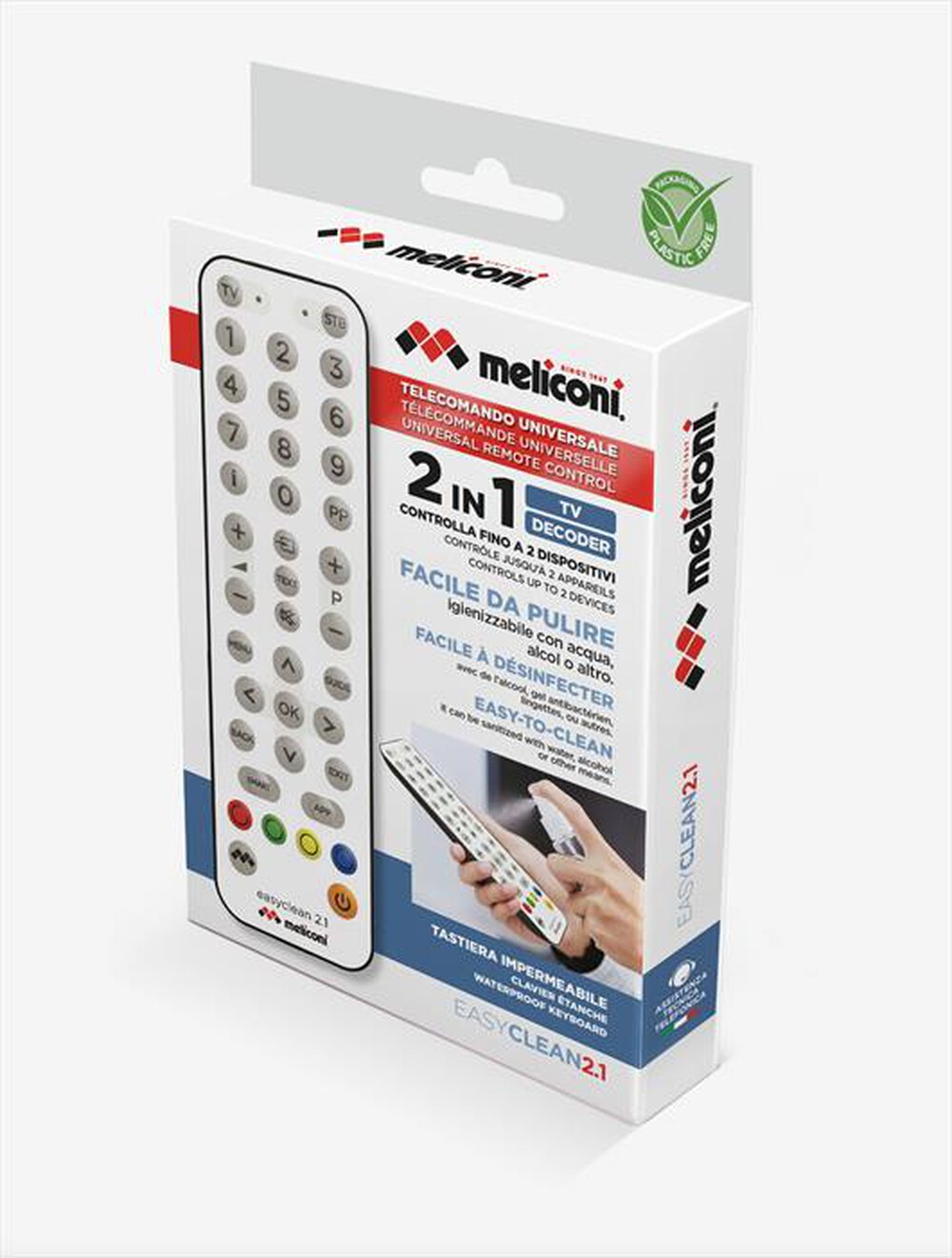 "MELICONI - EASYCLEAN 2.1-Tastiera a membrana bianca su"