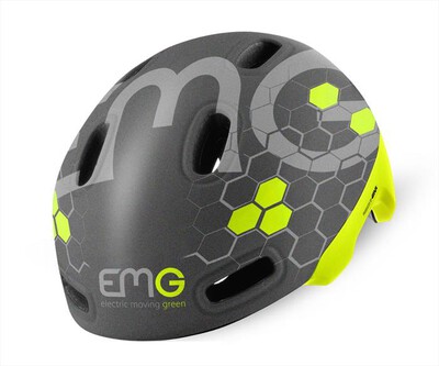 EMG - Casco biciclette/monopattini elettrici HM190M010-Grigio / Giallo Fluo