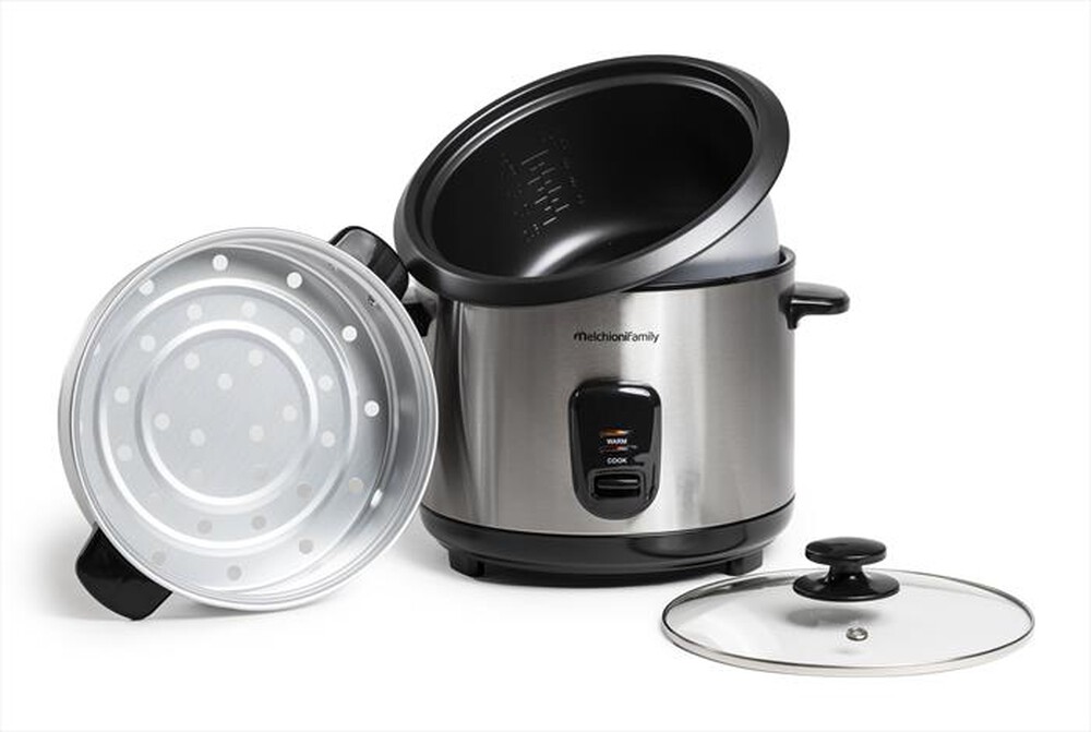 Immagine del prodotto MELCHIONI FAMILY - Cuociriso elettrico 1,8lt LOTO-Grigio / Acciaio
