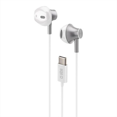 SBS - Auricolare con filo TEEARTYCMETW-Bianco