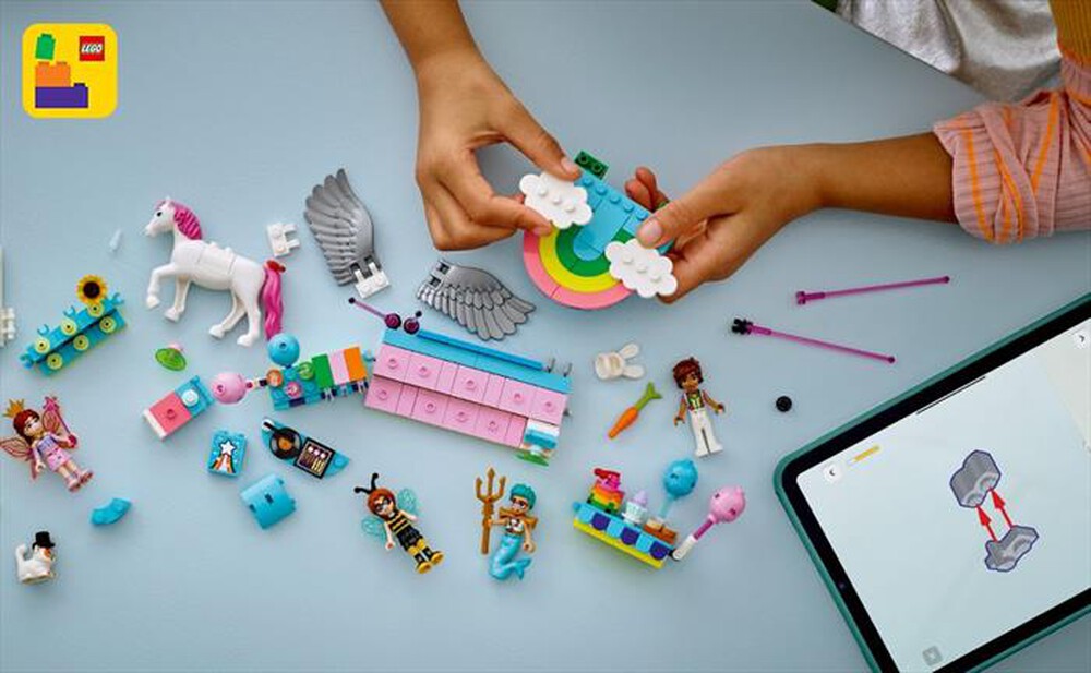 "LEGO - PARTY IN COSTUME CON UNICORNO E FATINA-,"