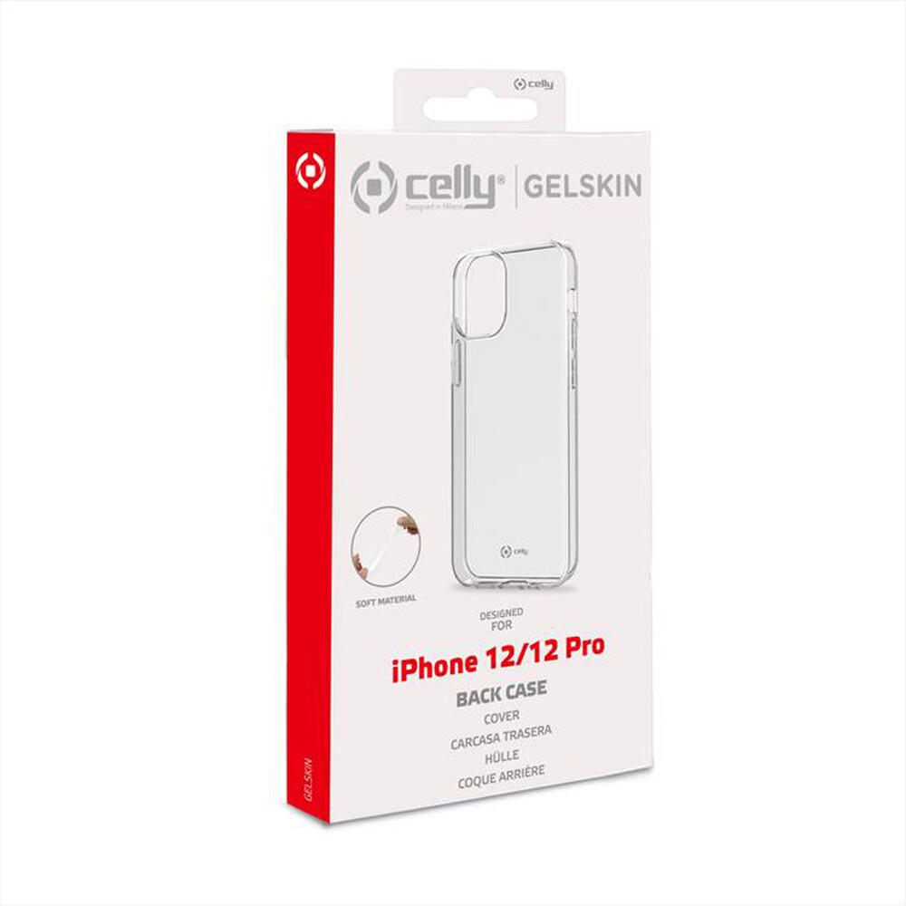 "CELLY - GELSKIN1004 - COVER PER IPHONE 12/IPHONE 12 PRO-Trasparente"