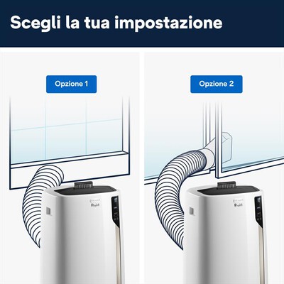 DE LONGHI - PAC EL98 ECO REAL FEEL Condizionatore portatile-Bianco