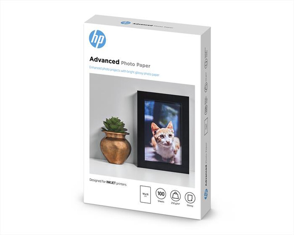 "HP - Q8692A Carta fotografica HP Advanced-Bianca, Lucida"