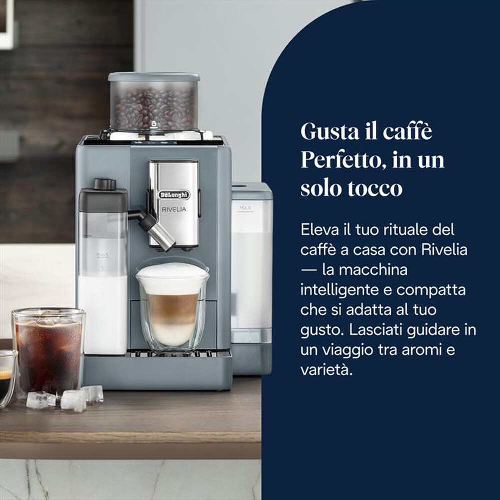 Immagine del prodotto DE LONGHI - Macchina da caff&egrave; automatica RIVELIA EXAM440.55.G-Grigio (pebble grey)
