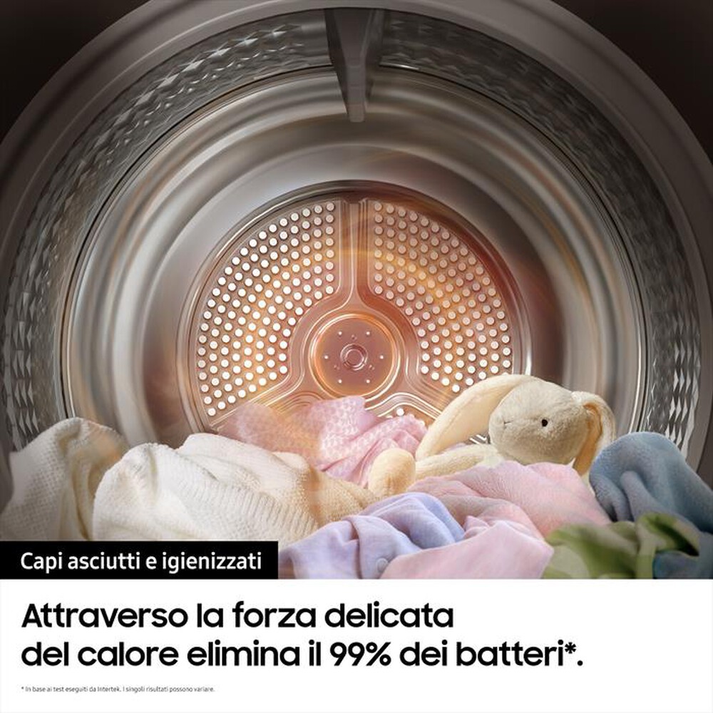 "SAMSUNG - Asciugatrice DV90BB5245AES3 9 Kg Classe A+++-bianco oblò black"