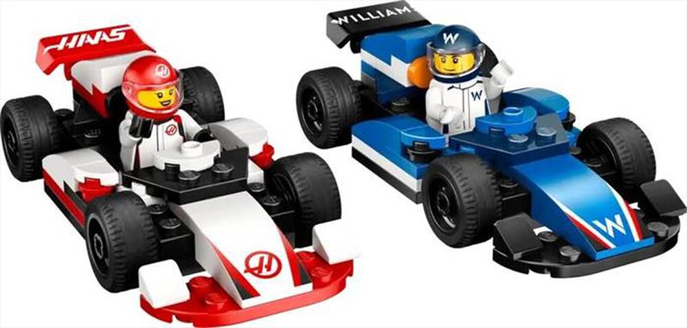 "LEGO - CITY Monoposto Williams Racing e Haas F1 - 60640-Multicolore"