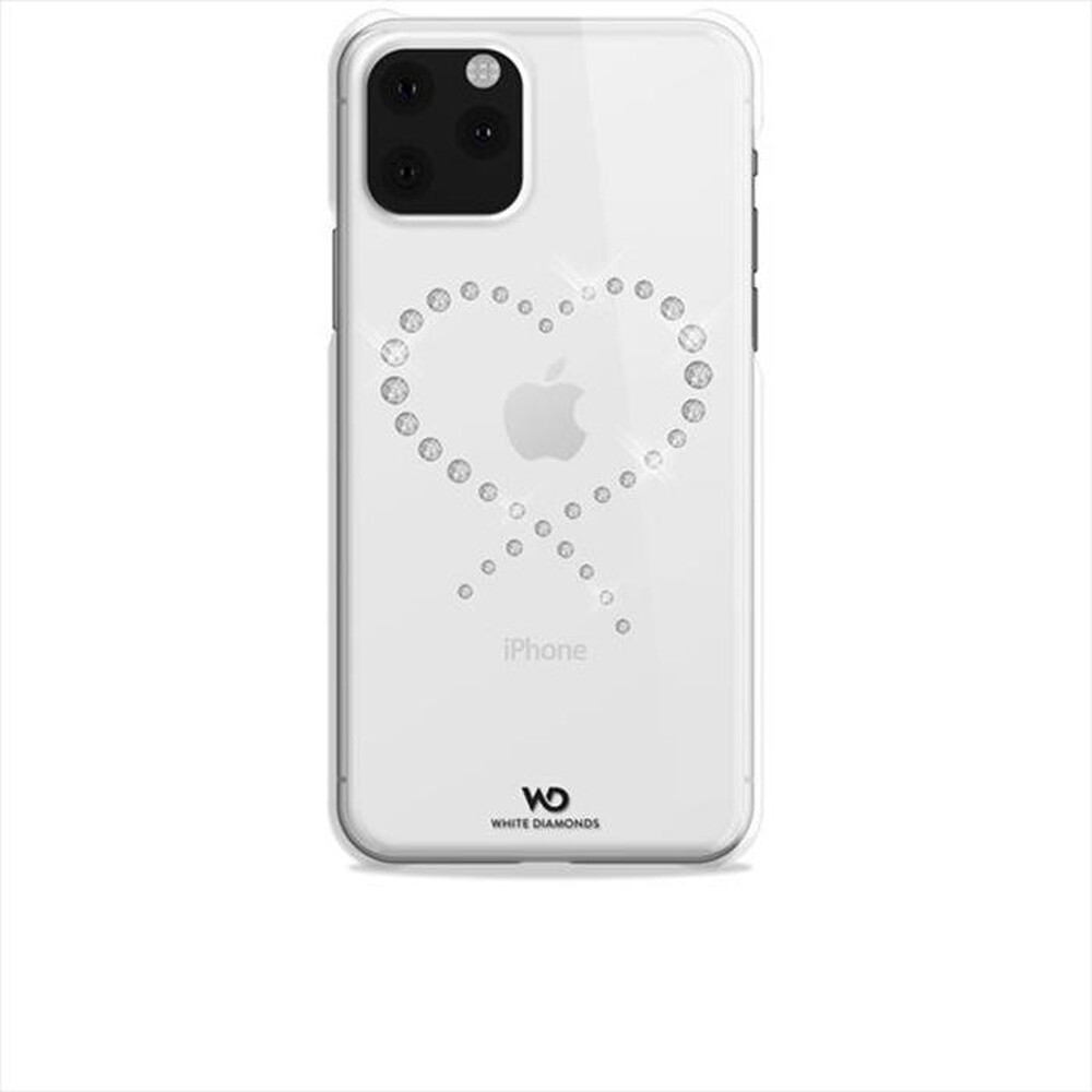 "WHITE DIAMOND - 1400ETY5 COVER SWAROVSKI IPHONE 11 PRO-Trasparente"