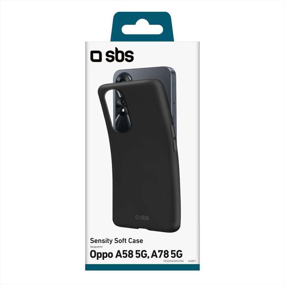 "SBS - Cover TESENSOPA78K per Oppo A58 5G/A78 5G-Nero"