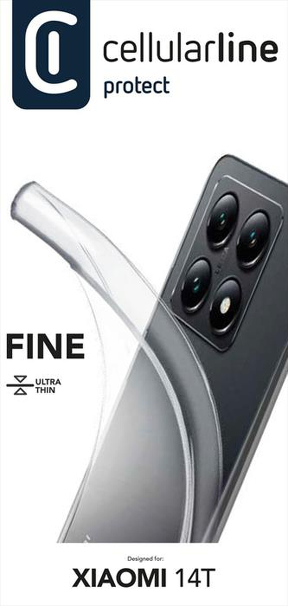Immagine del prodotto CELLULARLINE - Cover FINE per Xiaomi 14T-Trasparente