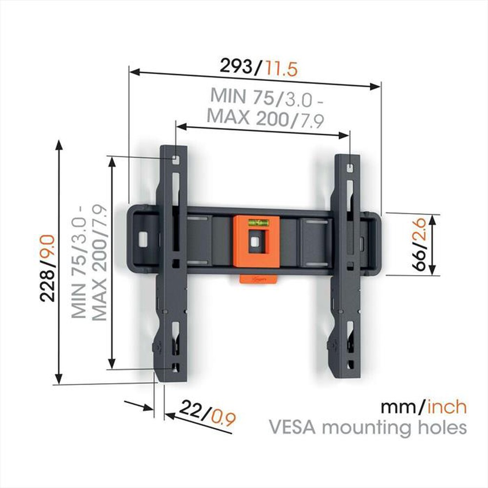 "VOGEL'S RING - Supporto TV TVM 1203 30 Kg-Nero"