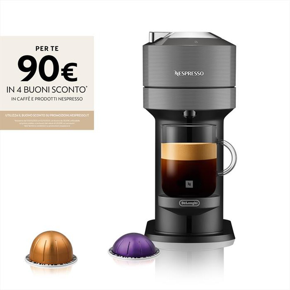 Immagine del prodotto DE LONGHI - VERTUO NEXT NESPRESSO ENV120.GY MACCHINA CAFF&Egrave;-Dark grey