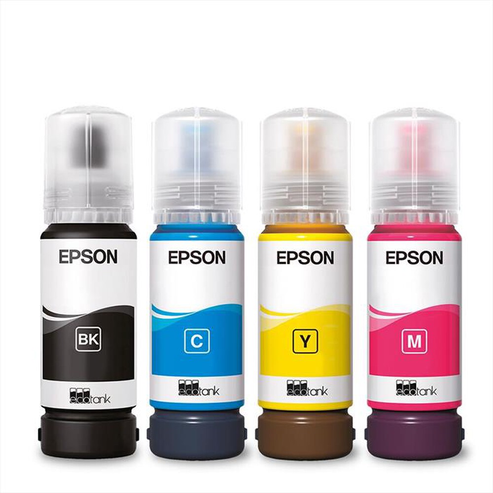 "EPSON - EPSON FLACONE INCHIOSTRO ECOTANK 104 MPK 4 COL-Nero, ciano, magenta, giallo"