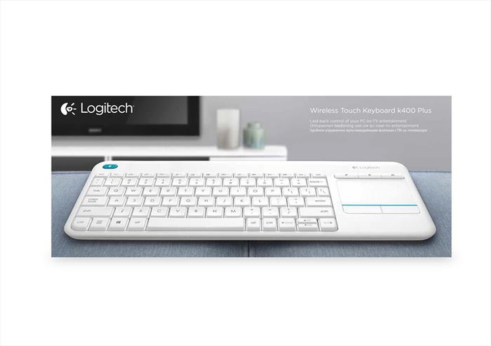 "LOGITECH - WIRELESS TOUCH K400 PLUS-Bianco"