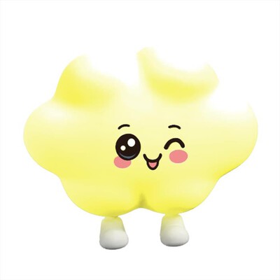 MUSIC HERO - Luce notturna in silicone con magnete, nuvola-Giallo
