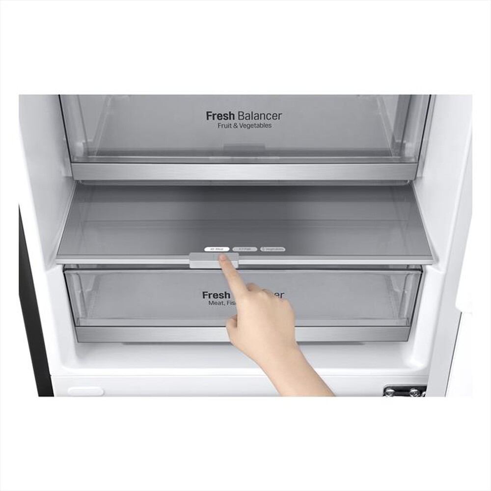 "LG - Frigorifero combinato GBB92MCABP Classe B 419lt-MATTE BLACK"