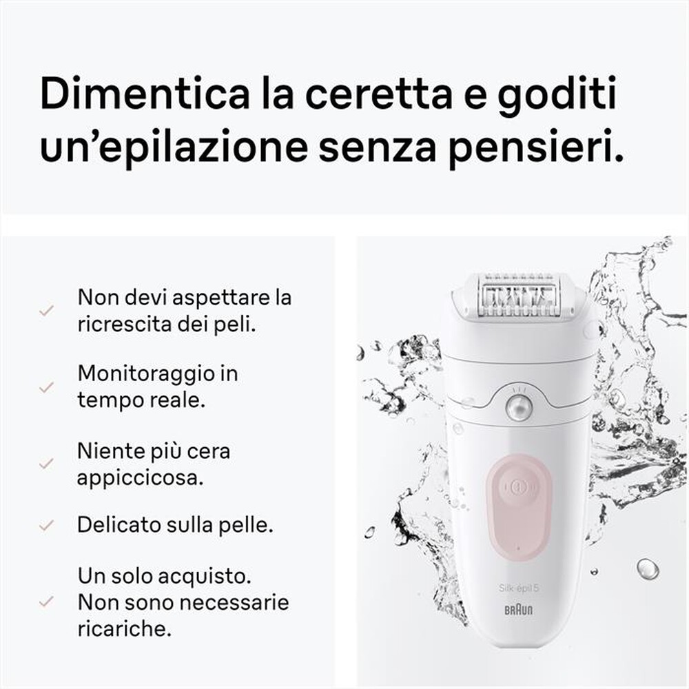 Immagine del prodotto BRAUN - Epilatore Wet & Dry LEGEPIL SE5-011 BOX MN-ROSA FLAMINGO