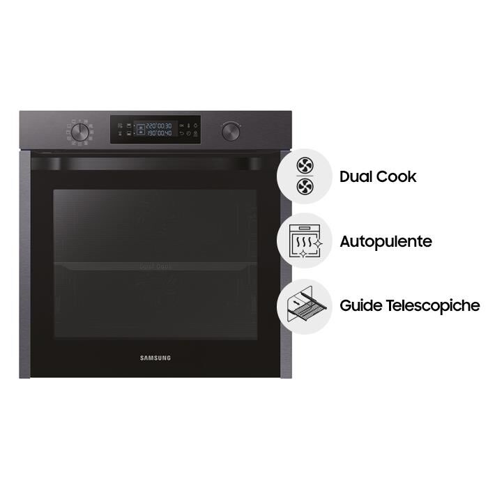 SAMSUNG - Forno incasso elettrico NV75K5541RM/ET Classe A-Matt Black |  Euronics