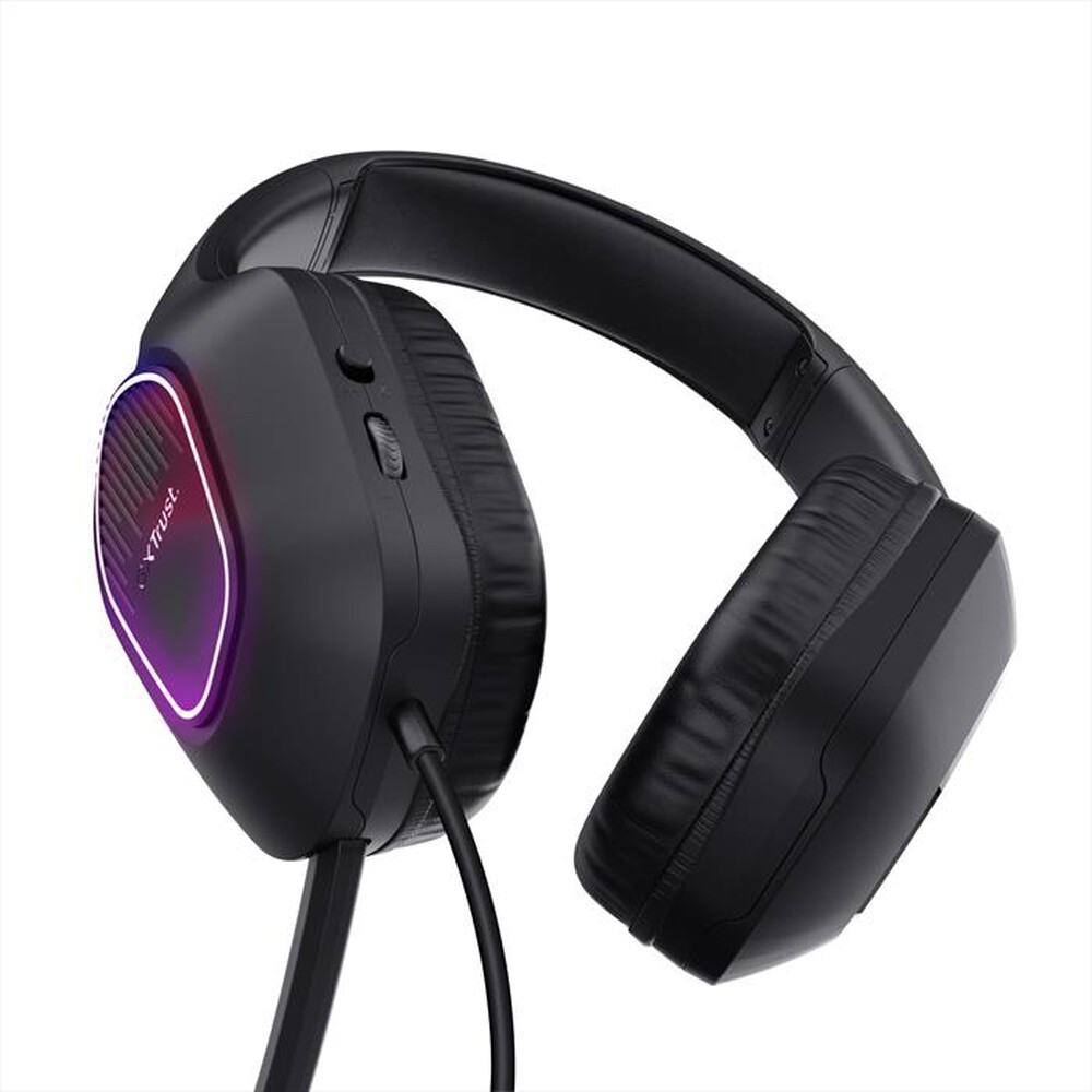 "TRUST - GXT416 ZIROX LED HEADSET-Black/ LED multicolor"