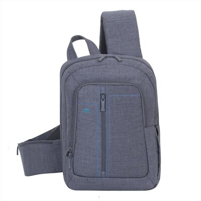 RIVACASE - 7529 ZAINO MONOSPALLA PER NOTEBOOK DA 13,3"-Grigio