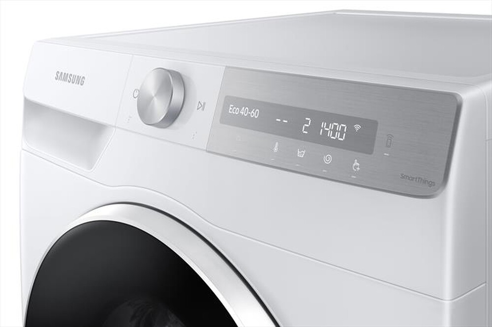 "SAMSUNG - Lavatrice WW90T734DWH/S3 ULTRAWASH AI CONTROL 9Kg-BIANCO CON OBLO' Shiny Black"