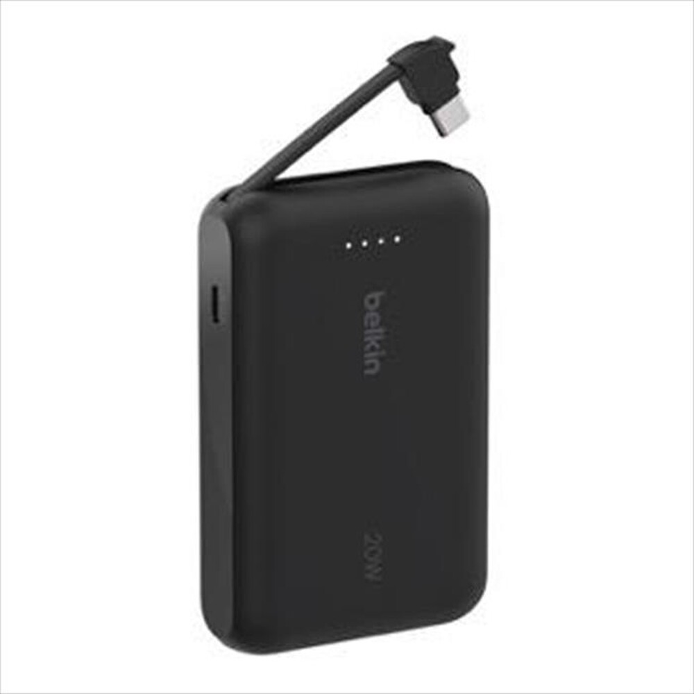 "BELKIN - POWERBANK 10K CON CAVO INTEGRATO-Nero"
