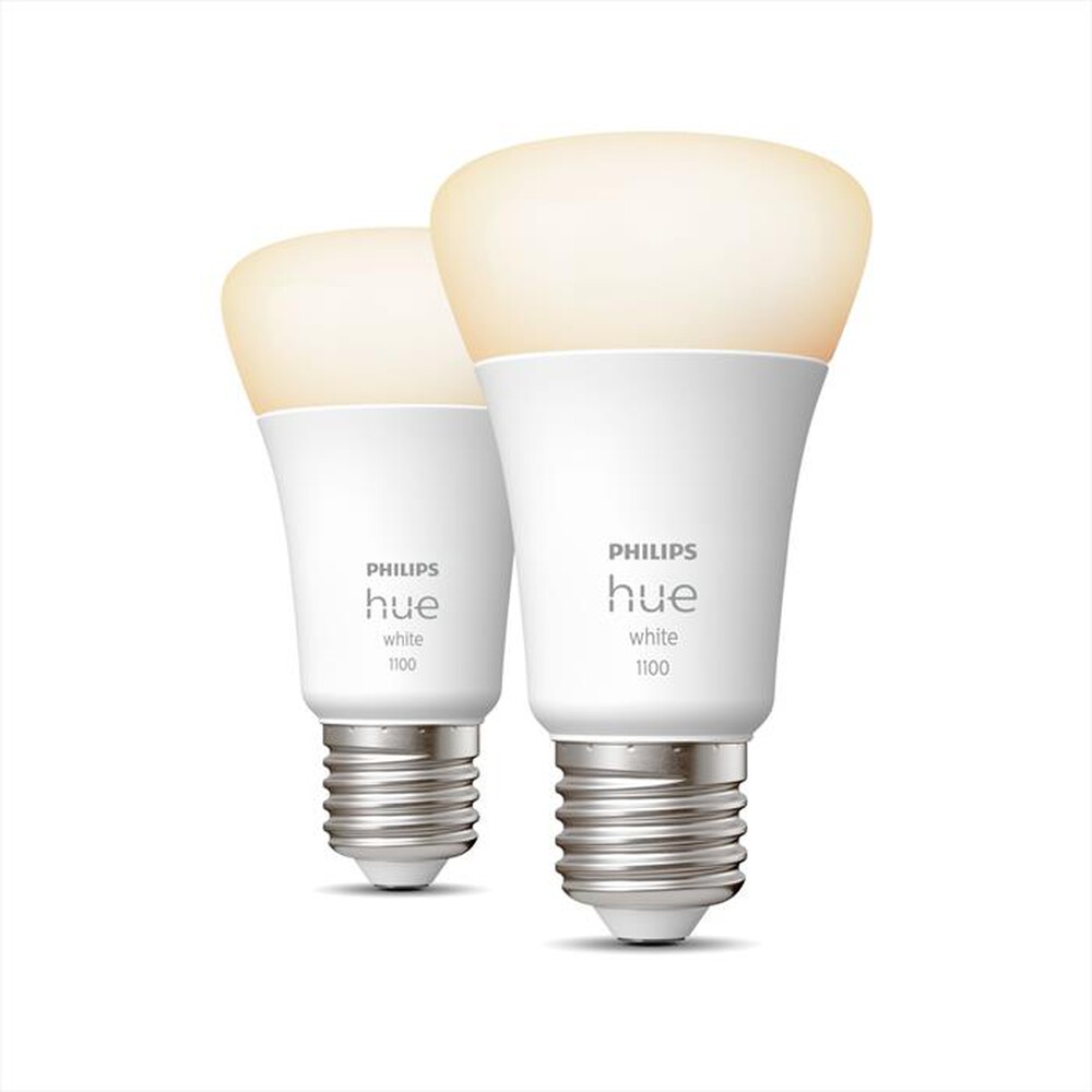 "PHILIPS - HUE WHITE 2 X LAMPADINA E27 9.5W 75W-Bianco"