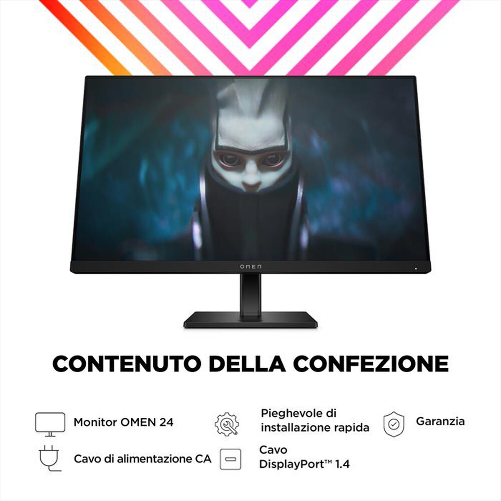 "HP - Monitor LED FHD 23,8\" OMEN 24-Nero"
