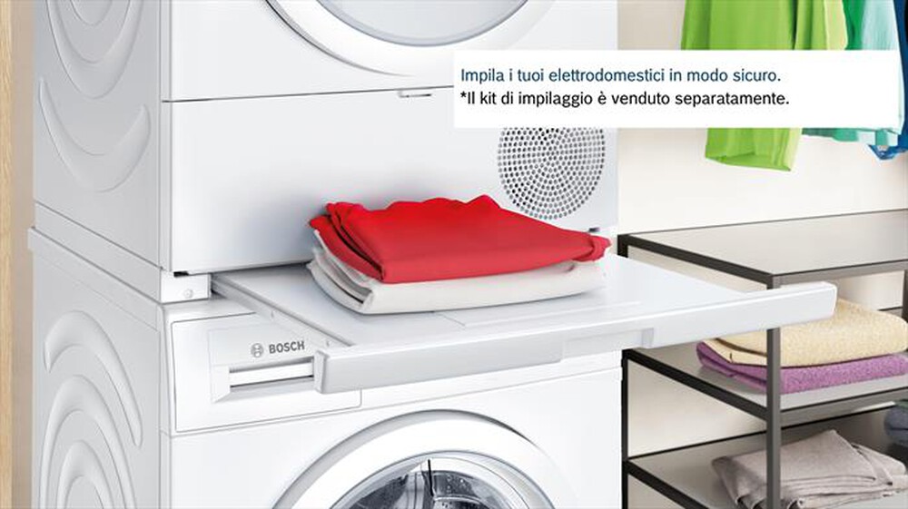 "BOSCH - Asciugatrice WQG233D1IT - 8 Kg - A+++-Bianco"