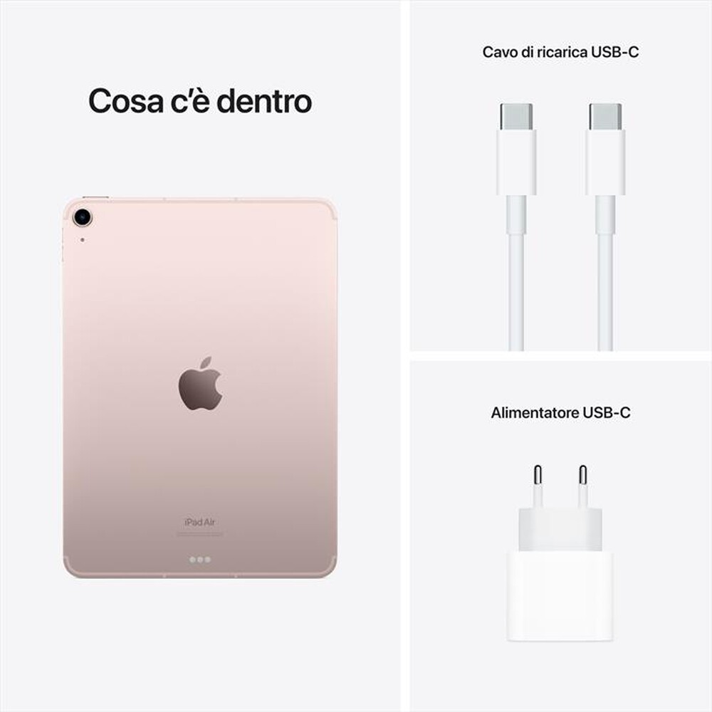 "APPLE - iPad Air 10.9'' WI-FI + CELLULAR 64GB-Rosa"